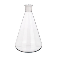 Simax Erlenmeyer Conical Flask, 50ml, 19/26 Socket Joint, 42mm Bottom Diameter, Borosilicate Glass, European, Each Each
