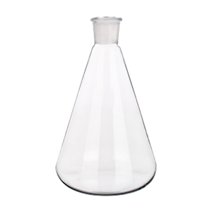 Simax Erlenmeyer Conical Flask, 50ml, 19/26 Socket Joint, 42mm Bottom Diameter, Borosilicate Glass, European, Each Each