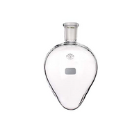 Simax Flask, Heart-Shaped, 50mL, Socket Joint 14/23, Height 88mm, Borosilicate Glass, European, Each Each