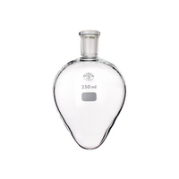 Simax Flask, Heart-Shaped, 250mL, Socket Joint 14/23, Height 130mm, Borosilicate Glass, European, Each Each