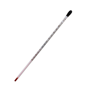 Damaged,LIV Laboratory Thermometer, Red Spirit, -20deg to 110deg Celsius, 2.0deg Divisions, White Back, 300mm Length, Each