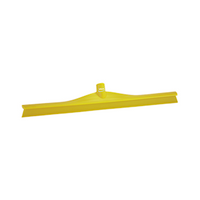Vikan Ultra Hygiene Floor Squeegee, 80 x 95 x 600mm, Single Blade, Yellow, Each
