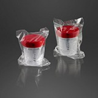 Specimen Sample Container, Urine Jar, 200ml, with Screw Cap, Sterile, Individually Wrapped, Polystyrene, Aptaca, 150/Carton Carton