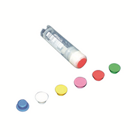 Aptaca Cryotube Coloured Inserts, Red, PVC, Cap Only for Tube Internal and External Thread, Each