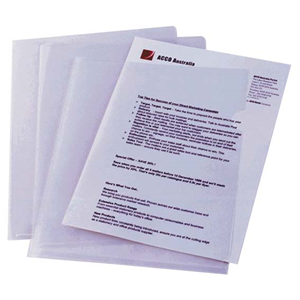 Marbig Ultra Letter File, A4, Two-Sided (Top & Side), Polypropylene, Assorted Colours (Blue, Clear, Green, Purple & Red), 10/Pack Pack