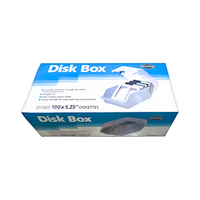 DISK BOX STORES 100X5.25 DISK W/LOCK MARBIG EA Each