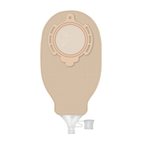 B Braun Flexima 3S Stoma Bag, High Flow, Maxi, 80 mm, 510ml Capacity, Soft Nonwoven Odour-proof Plastic Film, Beige, 30 Bags/Box Box