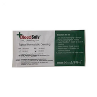 BleedSolv Topical Haemostatic Gauze Dressing, 5 x 5cm, Sterile, Hypoallergenic, 12 Pieces/Box