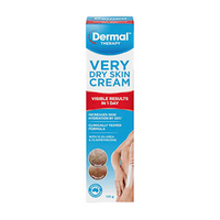Dermal Therapy Very Dry Skin Cream 28g, 12.5pct Urea, 1pct Dimethicone, Thick Emollient Formula, White Cream, Each