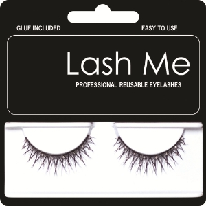 Reusable Party Eyelashes, Tiara, Glue Inclusive, Pair Pair