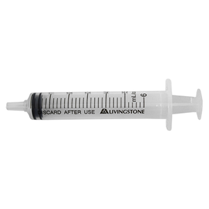Livingstone Syringe, 3ml, Luer Lock Tip, Latex Free, Hypoallergenic, Non-Sterile, Loose