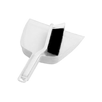 Livingstone Dustpan & Bannister Set, 32(L) x 22.5(W) x 8.5(H) cm, Plastic, White, Each