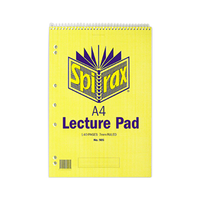 Spirax No. 905, Lecture Pad, A4, 140 Pages, Each Each
