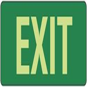 Exit Sign - Exit Luminous Vinyl, 350X145mm Each