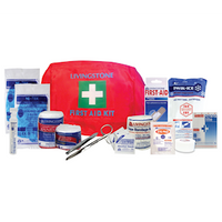 GENERAL FIRST AID KIT COMPLETESET IN RED NYLON POUCH, EACH Each