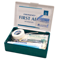 Livingstone Personal First Aid Kit, Complete Set In Green Recyclable Plastic Case