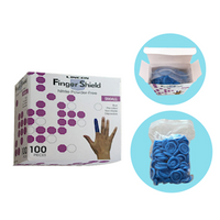 Out of Date, Lincon Nitrile Finger Cots, Powder Free, Antistatic, Small, Blue, 100/Bag, Price Discounted, While Stocks last Bag