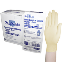 Skin Shield Biodegradable Latex Surgical Gloves, Powder Free, Sterile, Size 6.0, 50 Pairs/Box Box