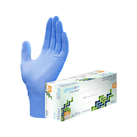 GloveOn Maverick Nitrile Examination Gloves, Powder Free, Long Cuff, Extra Small, Blue, 100 Pieces/Box Box