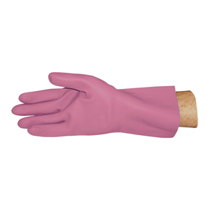 Silverlined Natural Rubber Gloves, with Silver Lining, Biodegradable, Pink Size Size 8 1 Pair/Bag