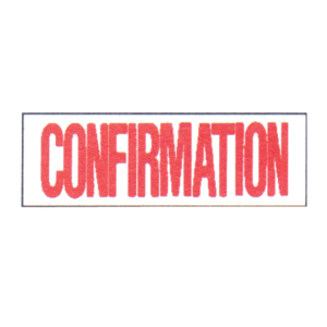 XSTAMPER 1022 CONFIRMATION REDEACH Each