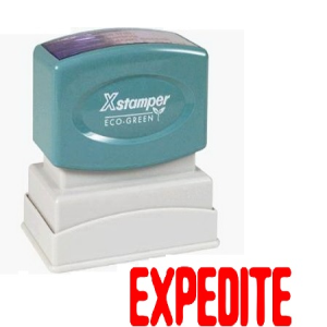 XSTAMPER 1550 EXPEDITE RED EACH Each