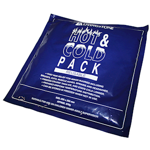Livingstone Hot and Cold Pack, 15 x 30cm, 400g, Reusable, Clear Non-Staining Gel, Each Each