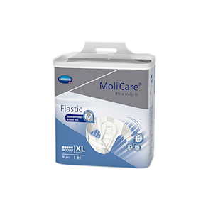 Hartmann Molicare Premium Elastic 6 Drops, 140 - 175cm, 2786ml, Extra Large, 14 Pieces/Pack, (165274) Pack