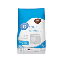 iD Care Fix Comfort Super, 80-120cm, Net Pants, Large, 5 Pieces/Pack, 100 Pieces/Carton