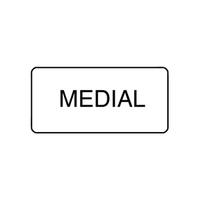 "MEDIAL" - X-RAY LABEL 500/BOX Box