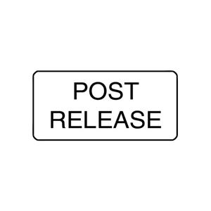 "POST RELEASE" - X-RAY LABEL 500/BOX Box
