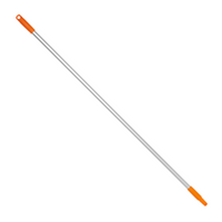 Vikan Mop Handle, 25mm, 1460mm, Anodised Aluminium, Polypropylene, Orange, Each Each