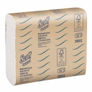Scott Essential Multifold Towels, 250 Sheets/Pack, 4000 Sheets/Carton Carton