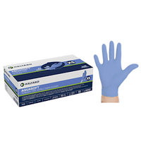 Halyard Aquasoft Nitrile Examination Gloves, Powder Free, Extra Large, Blue, 250/Box, 2500 Pieces/Carton Carton