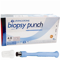 Out of Date, Livingstone Biopsy Punch, with Stainless Steel Cutting Edge, Sterile, 4mm, Loose, Price Discounted While Stocks last Each