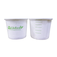 Livingstone Paper Medicine Medication Measure and Pill Cup, 30mL Internal and External Graduation, Biodegradable, Each