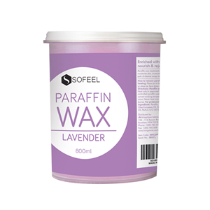 Sofeel Paraffin Waxes, Lavender, 800ml Jar, Purple Colour, Each