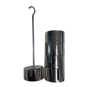 Slotted Mass Weight, 5000 Grams, Chrome Coated, 6.3mm Core Diameter, Each Each