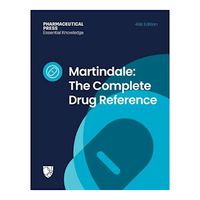Lippincott Williams & Wilkins USA Martindale: The Complete Drug Reference, By Alison Brayfield, Catherine Cadart, Edition Number 41, 4,896 Pages, 27.6 x 21.9cm, Each Each