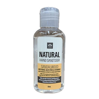 Nelum Hand Sanitiser 60ml, Sandalwood, Aloe Vera & Vitamin E, Moisturising, Non-Sticky Gel with Subtle Wooded Scent, Each