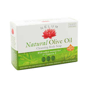 Nelum Soap 100g x4 Pack, Olive Oil Enriched, Moisturising, Each
