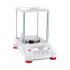 Ohaus Pioneer Precision Balance, 220 Grams Capacity, 0.001 Grams Readability, 120(D)mm Stainless Steel Pan, Incal - Semi Automatic, Each Each