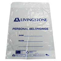 Livingstone Patient Personal Belongings Clothing Bag, 45 x 60cm, Recyclable, White, Loose, Each
