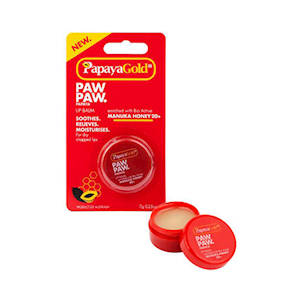 Papaya Gold Lip Balm 7g, Hydrating Formula, Each
