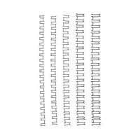 WIRE BINDING COILS 14MM BLACK 21LOOP 100/BX Box