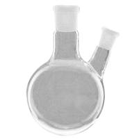 Flask, Round Bottom, 500ml, Two Neck, 24/29 Socket 19/26 Side Socket, Borosilicate Glass, Australian, Each Each