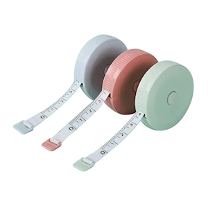 Retractable Round Tape Measure, 2 metres, Nordic Style, Plastic, Each