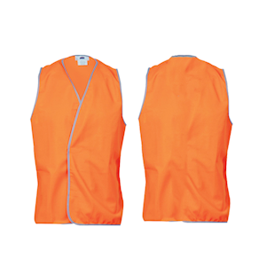 Livingstone High Visibility Safety Vest, Day Use, Triple Extra Large, Orange, Each Each