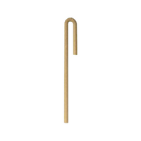 Sustain Paper Straws, 210mm, Flexible Wrapped, Kraft Brown, 2,500 Pieces/Carton