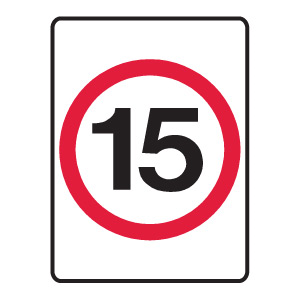 SIGN 15 KMPH Each